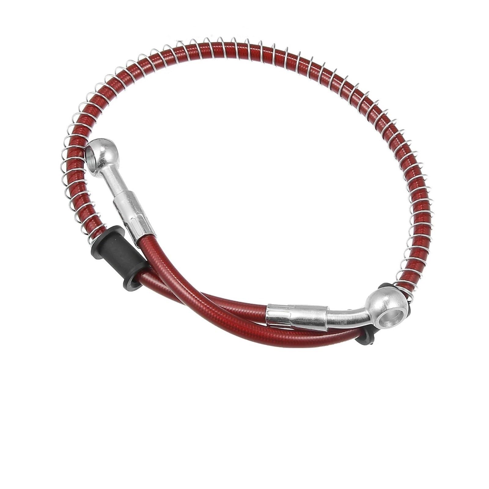 Motorbike Part 0 Degree 28 60cm 10mm Inner Diameter Motorcycle Braided Brake Clutch Oil Hoses Line Pipe Throttle Gas Fuel