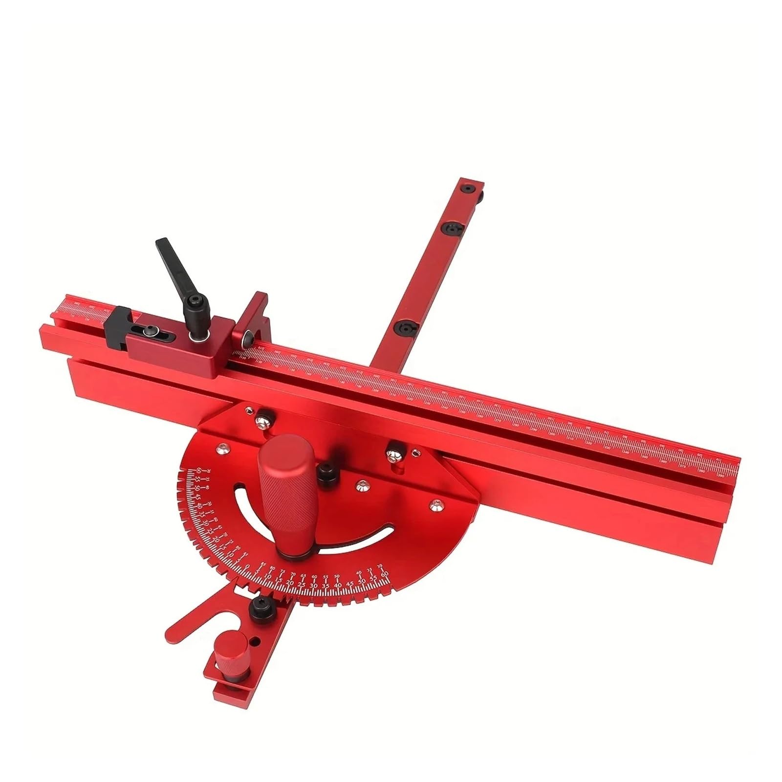 Eyuangxy One Color 1Pc Miter Gauge With 400Mm Aluminum Profile Fence - Precision Woodworking Tool For Table Saw And Router Table