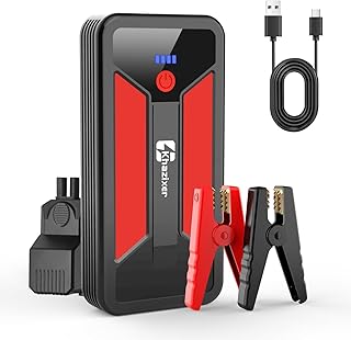 ET02 Car Battery Jump Starter 3000A Peak, 12V Lithium Portable Jumper Starter for up to 9.0L Gas and 7.0L Diesel Engines, 12V Battery Jump Starter with Jumper Cable