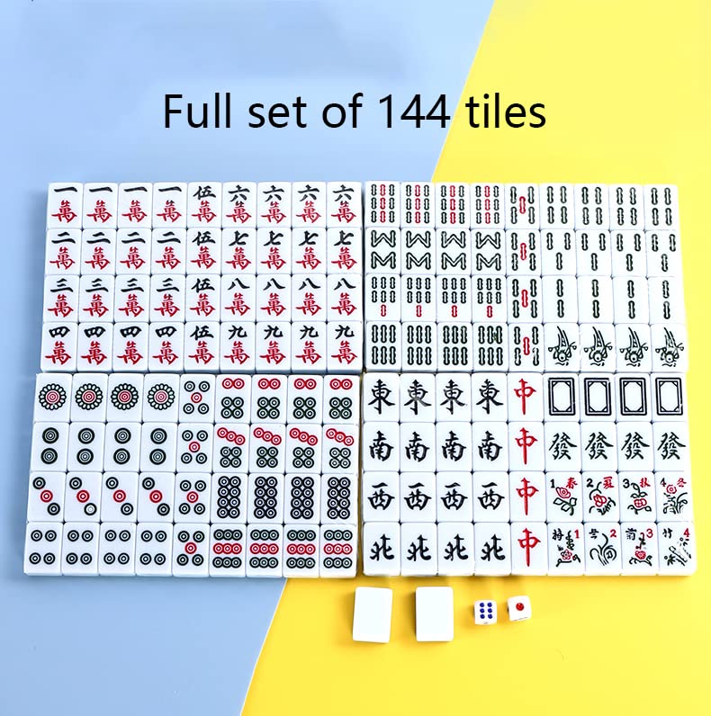 Mini Juego de Mahjong Chino con 144 Fichas Melamina miniatura 5