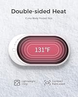 OCOOPA Újratölthető Kézmelegítő, 5200 mAh, 2 db, Alumínium, 3 Hőfokozat, Powerbank Funkcióval, Fekete, Kültéri Sportokhoz, Raynaud Szindrómá 3