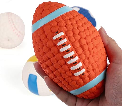 Miniatura 3 de Limpieza dental de los dientes juguetes masticar cachorro perro masticar juguete voleibol tenis rugby perro mordedura resistente a la mordedura de
