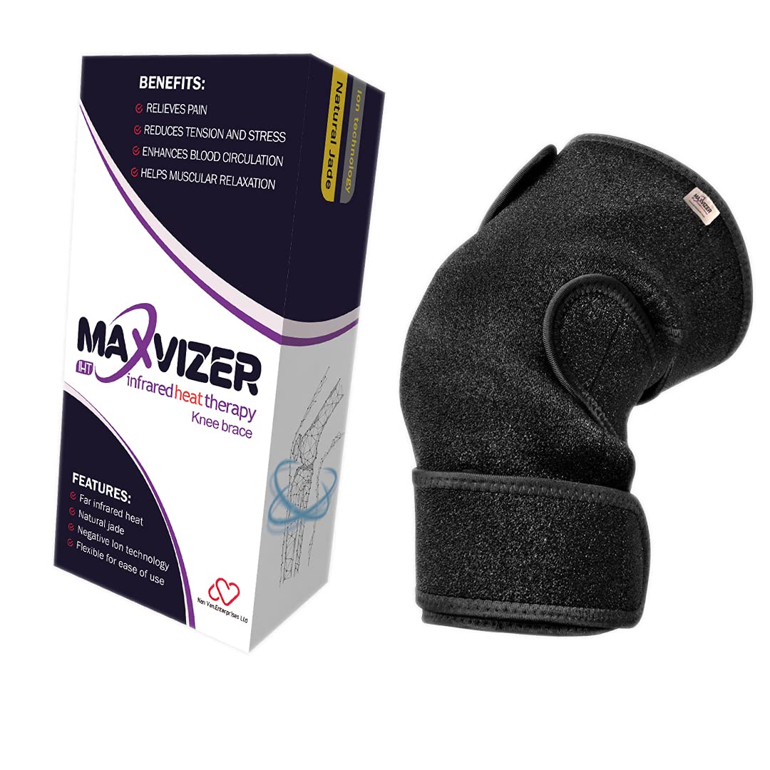 MAXVIZER Heated Knee Brace Wrap Support, Infrared Knee