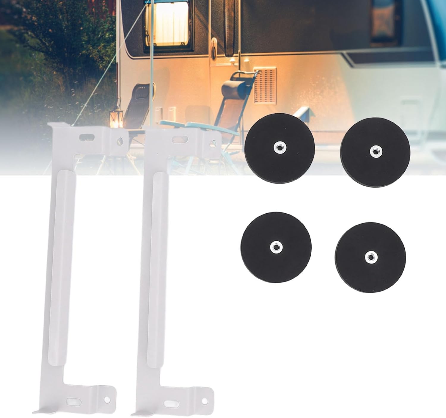 White s t a r l i n k Mini Magnetic Mount, Metal Satellite Installation Bracket, Fits Car RV Boat Plane, Compact Design with 4 Powerful Magnets, Accurate Positioning