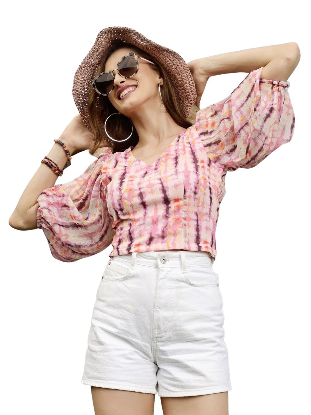 SeraWomen's Polyester Western Standard Length TOP