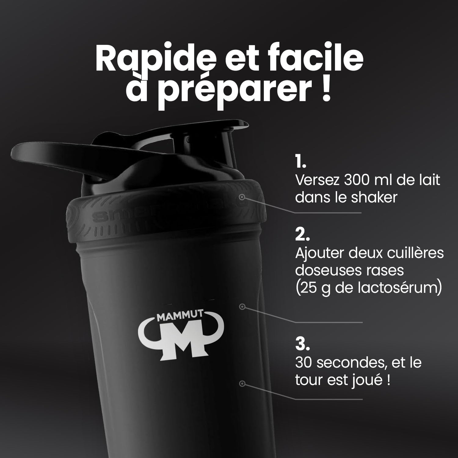 Mammut Nutrition – Protéines formule 90 Vanille 3 kg – Mélange 4 sources (whey, soja, lait, œuf) + vitamine B6 – 77 % protéines – Shake post-training ou collation riche en protéines