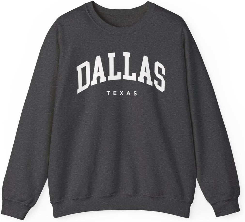 Dallas Texas Adult Unisex Crewneck Sweatshirt