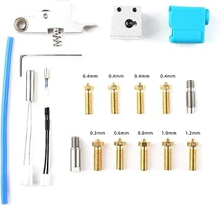 Extruder Kit - 3D Printer Nozzle Silicone Sleeve Thermistor Heating Throat Tube kit - Handle Thermistor DIY for Artillerys Sidewinder X1