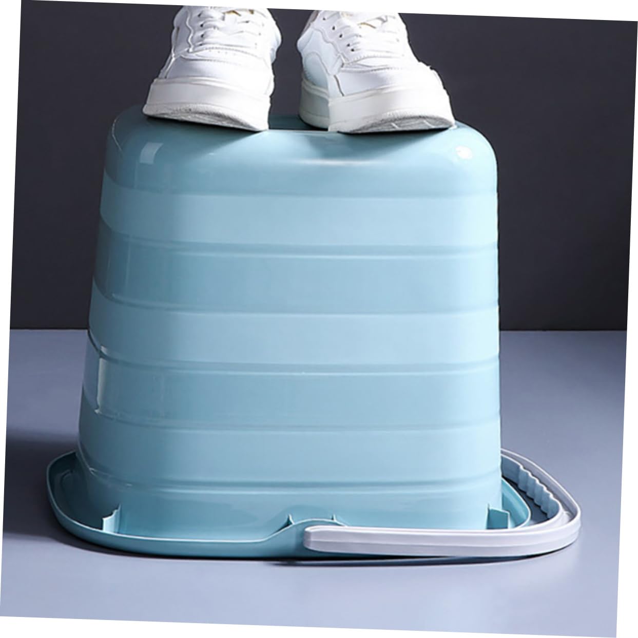 Mipcase Secchio D'acqua Portatile in Plastica Manico, Piccolo Secchio per Uso Domestico Resistente e Antiscivolo, per Famiglie e Giardinaggio