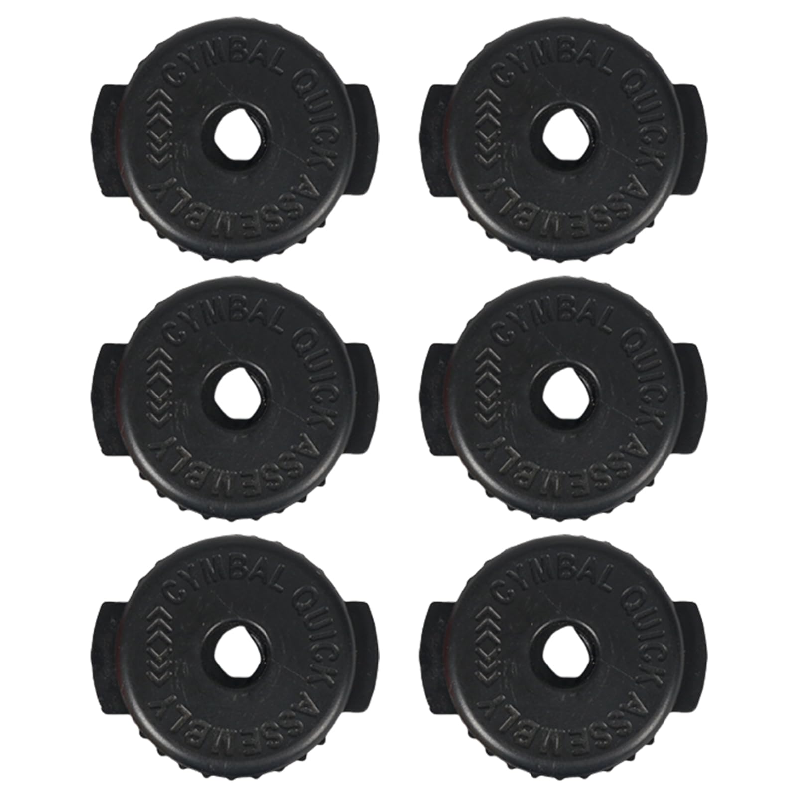 Hsioluted Of 6 Quick Releasing Cymbals Nut Silicone Drum Parts Threaded Replacement Part Silicone Texture for Drum Cymbals Replacement Nut