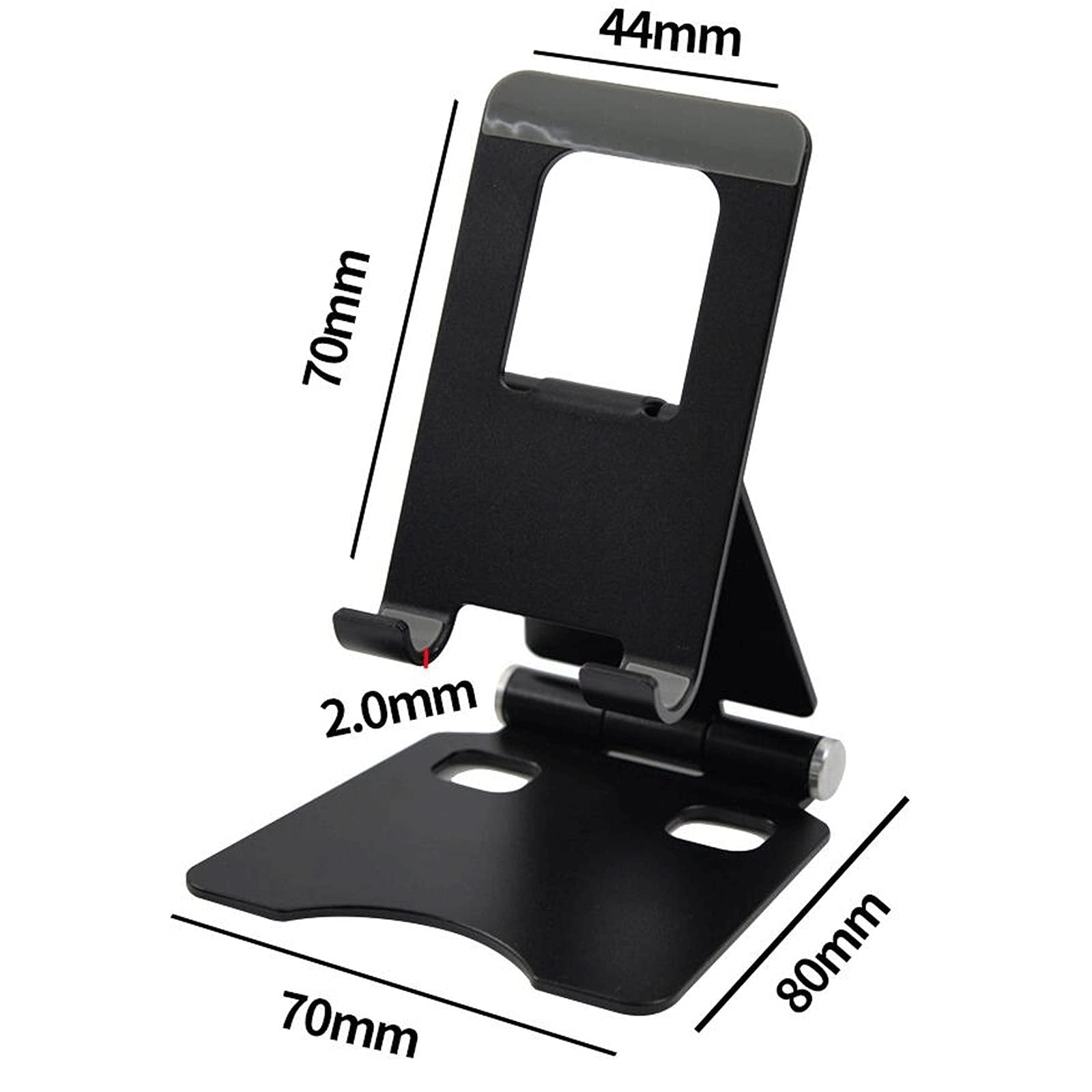 XIANGFASJZ Soporte Movil Soporte de teléfono móvil con Soporte de Metal de Escritorio Doble Plegable