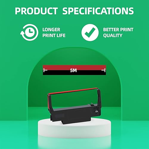 Miniatura 2 de Cosob - Paquete de 30 cintas ERC303438 compatibles con impresoras Epson TM-U220 M188B ERC30 ERC34 ERC38 NK506