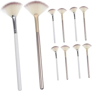 10 brochas de maquillaje con abanico, resalta...