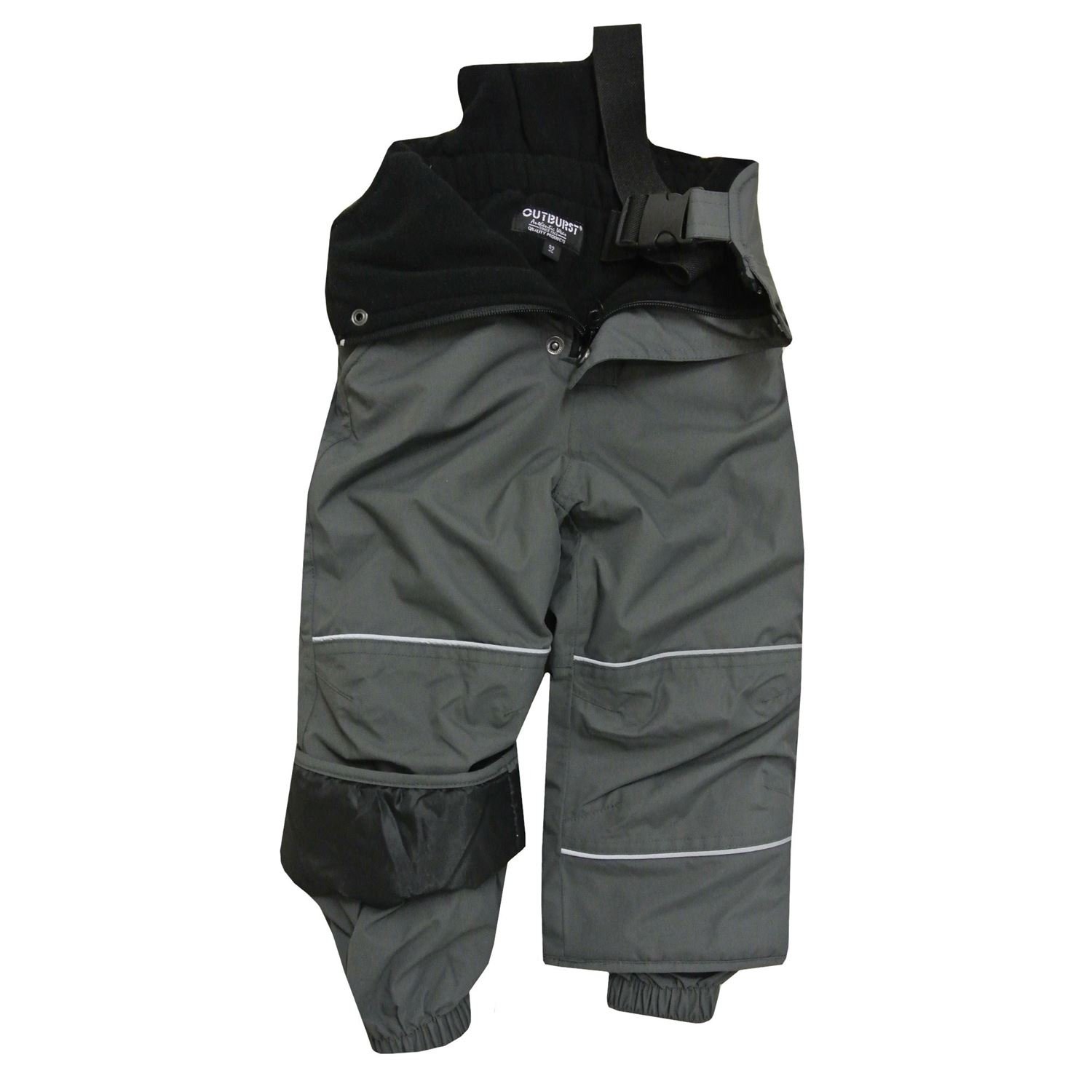 Outburst Kids Mädchen Skihose Schneehose Wasserdicht 10.000 mm Wassersäule Grau