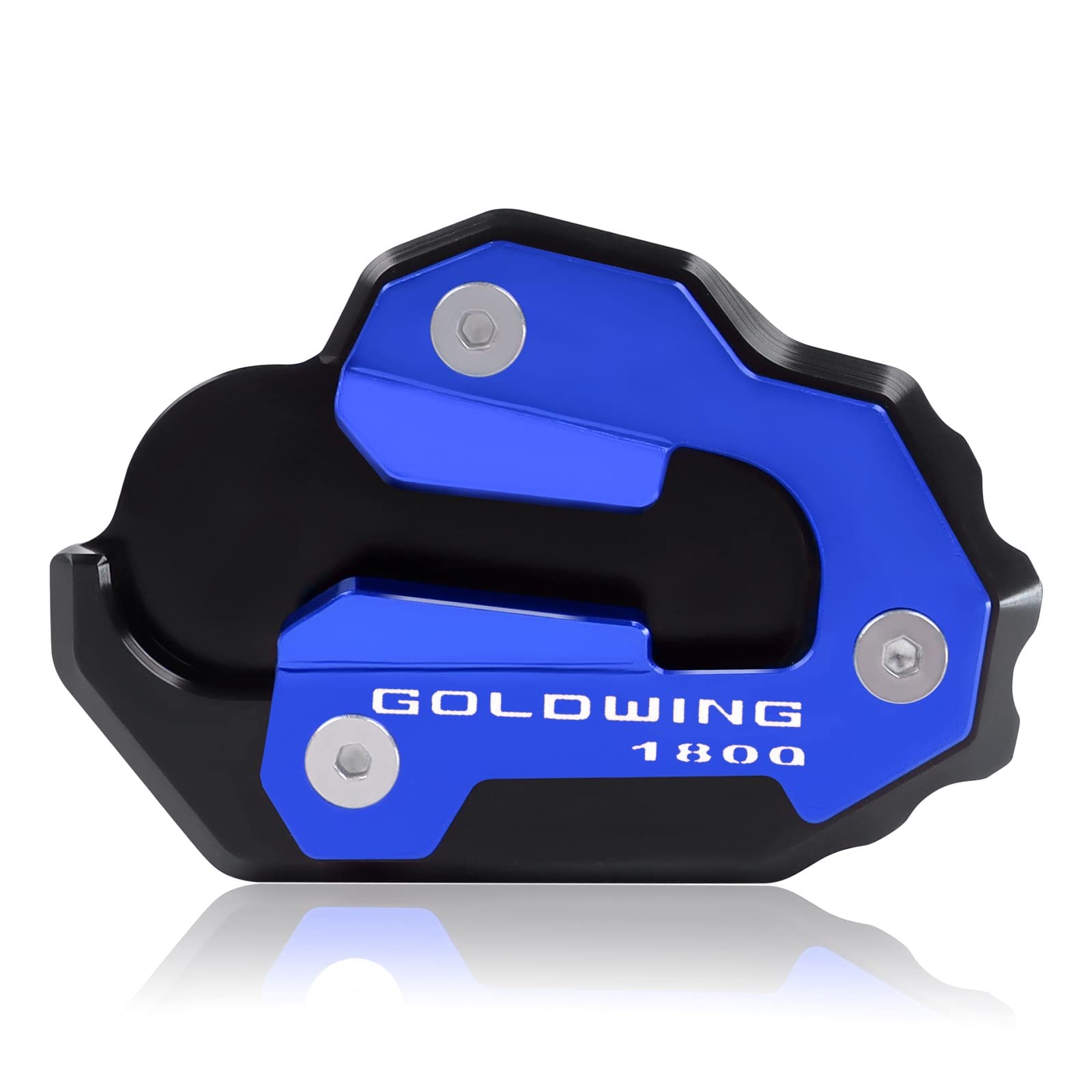 Support béquille Honda Goldwing 1800 évite enfoncement élargisseur plaque CNC bleu 2020-2023
