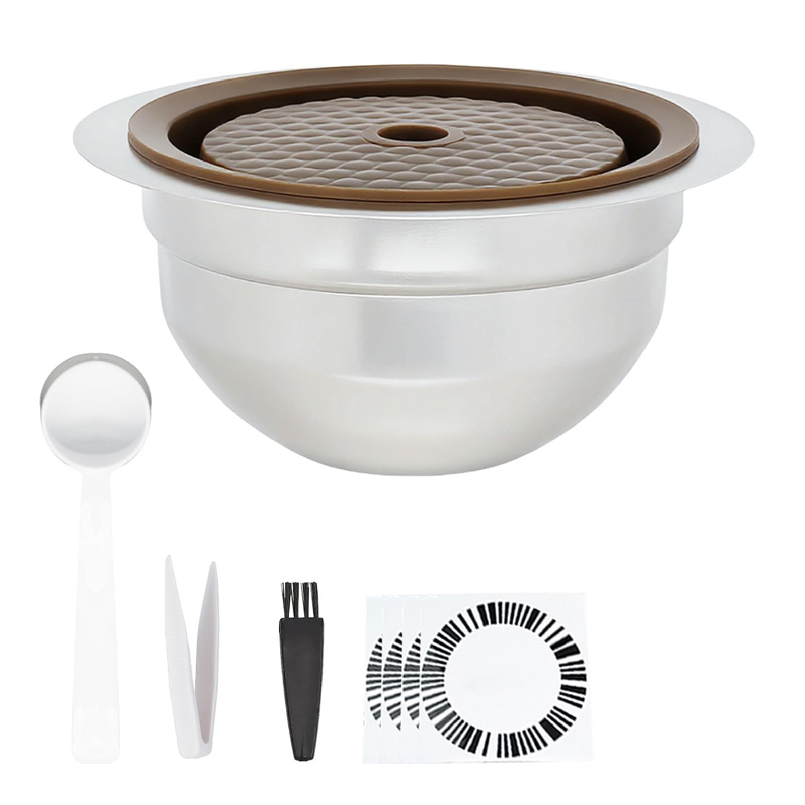 Msioytog 40/80 / 150 / 230ML Stainless Steel Coffee Cup for Coffee Machine Maker Machine Refillable Filter Cup Accessories Filter Stainless Steel