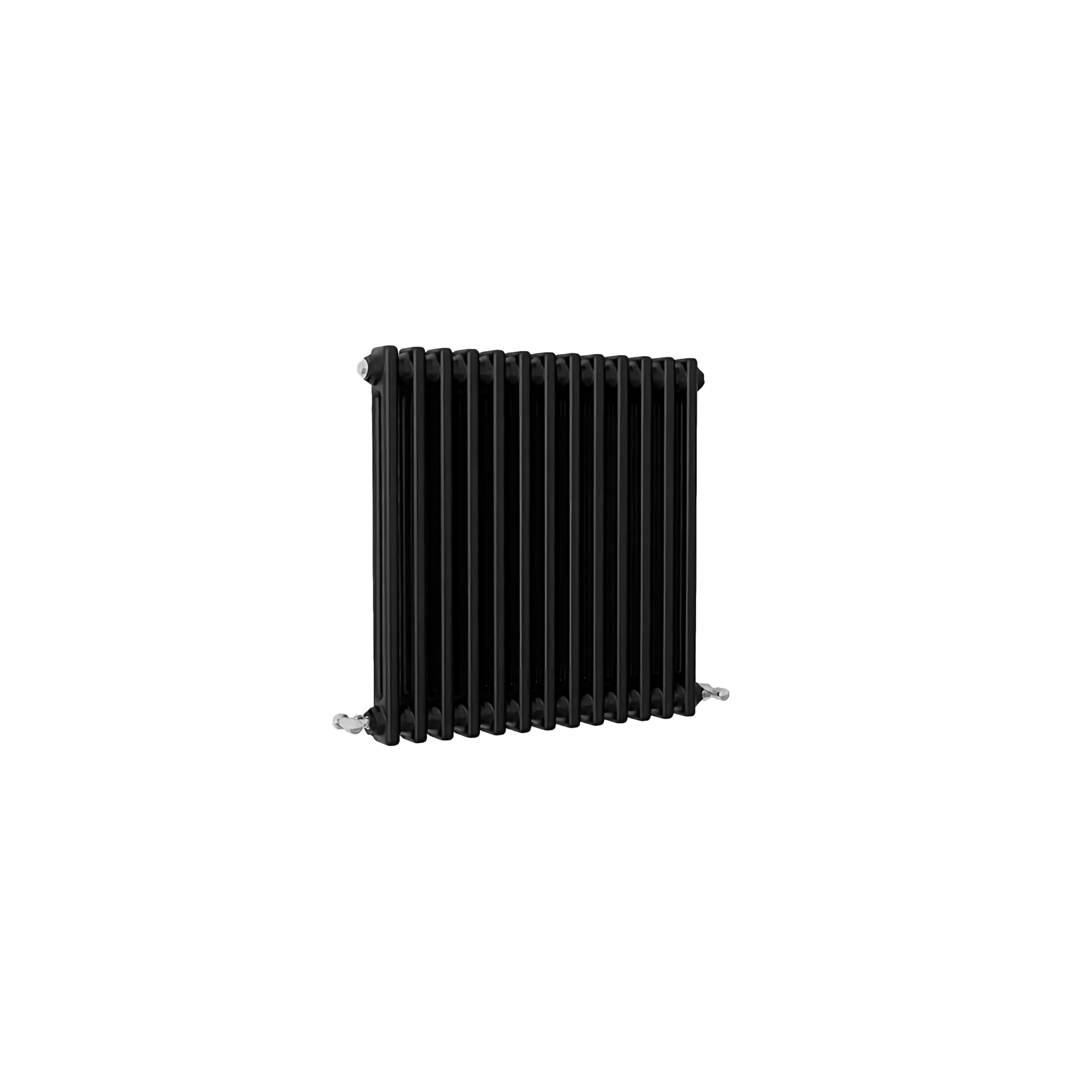 SLINE SANITARY Traditional 2 Column Cast Iron Style Radiator Horizontal Black 600x605mm