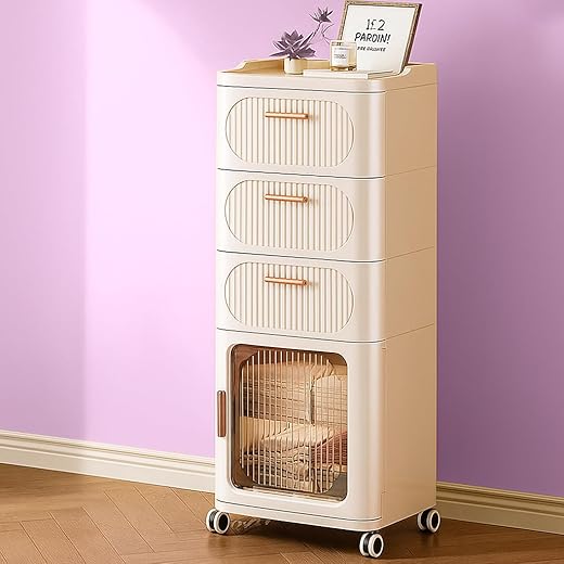 ALOXE Plastic Storage Drawer Cabinet