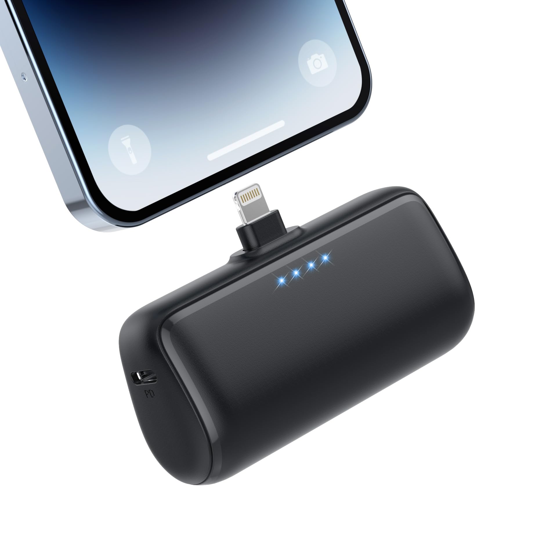 Mini Portable Charger Power Bank for iPhone,3500mAh Ultra-Compact PD Fast Charging Portable Phone Charger Battery Back Compatible with iPhone 14/14 Pro/14 Plus/13/13 Pro Max/12 Pro/11/X/8/7/6S/5S etc