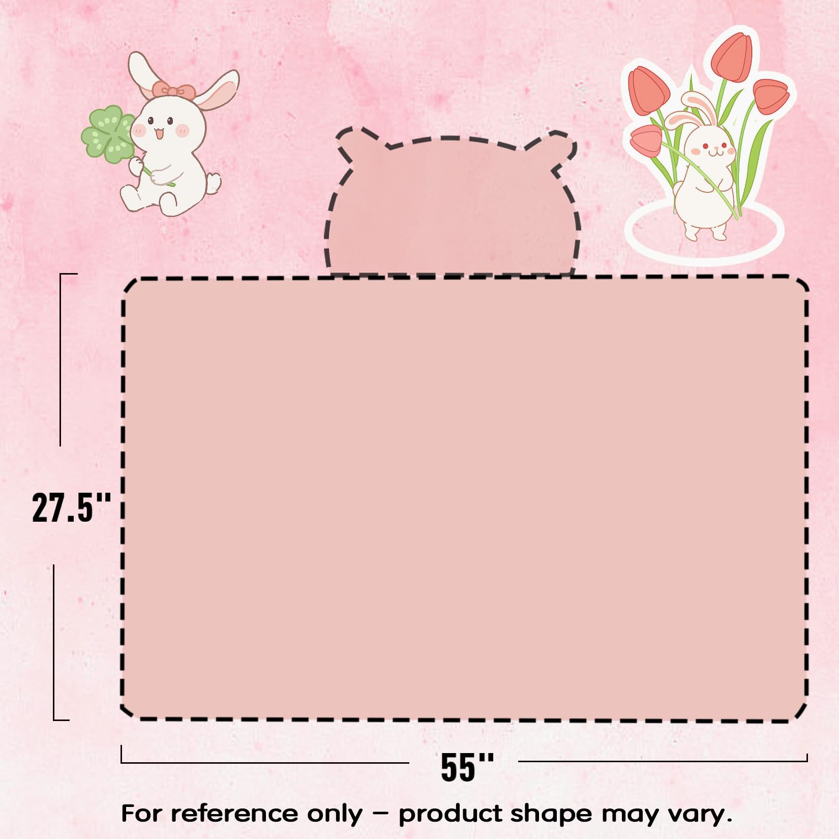 Toalla de baño para niños pequeños, toallas de bebé con capucha, 27.5 x 55 pulgadas, ultra absorbente, suave, toalla de ducha para niños y niñas (rosa arcoíris)