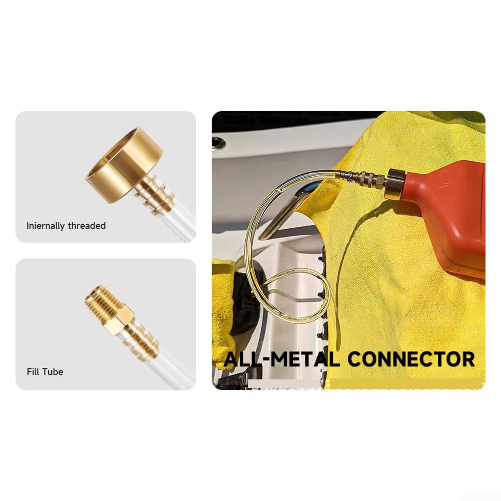 Seastar - Kit di spurgo idraulico per sterzo con raccordi Quick Connect e tubo trasparente per il monitoraggio dell'aria