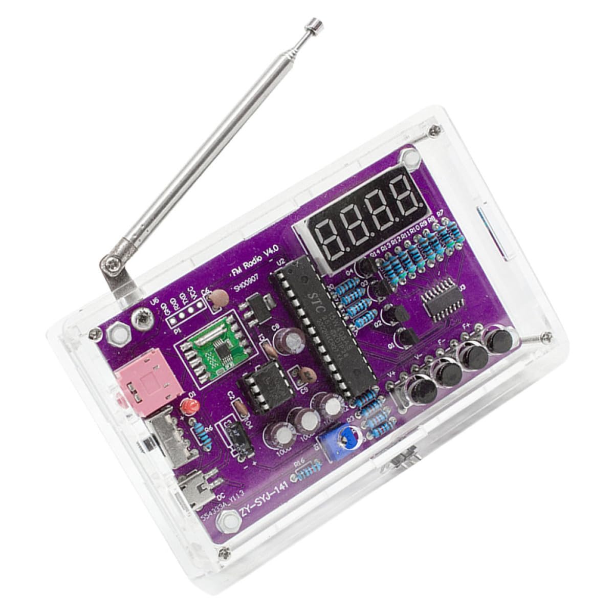 Kit de Radio FM para Soldadura DIY Circuito Electrónico y Carcasa, Proyecto de Ensamblaje para Principiantes, Accesorios para Práctica de Soldadura y Aprendizaje Stem Educativo