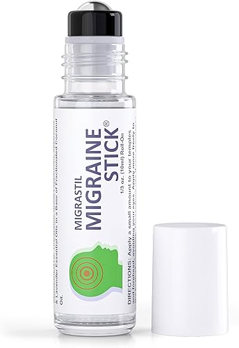 Aceite esencial de aromaterapia Migrastil aplicador con bolilla para alivio de migrañas y dolores de cabeza 035 onzas líquidas disponible en Yaxa Colombia