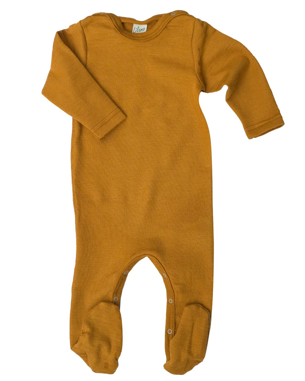 Lilano, Body na całe ciało/kombinezon, 70% wełna (kbT), 30% jedwab, 210 g/m², curry, 68