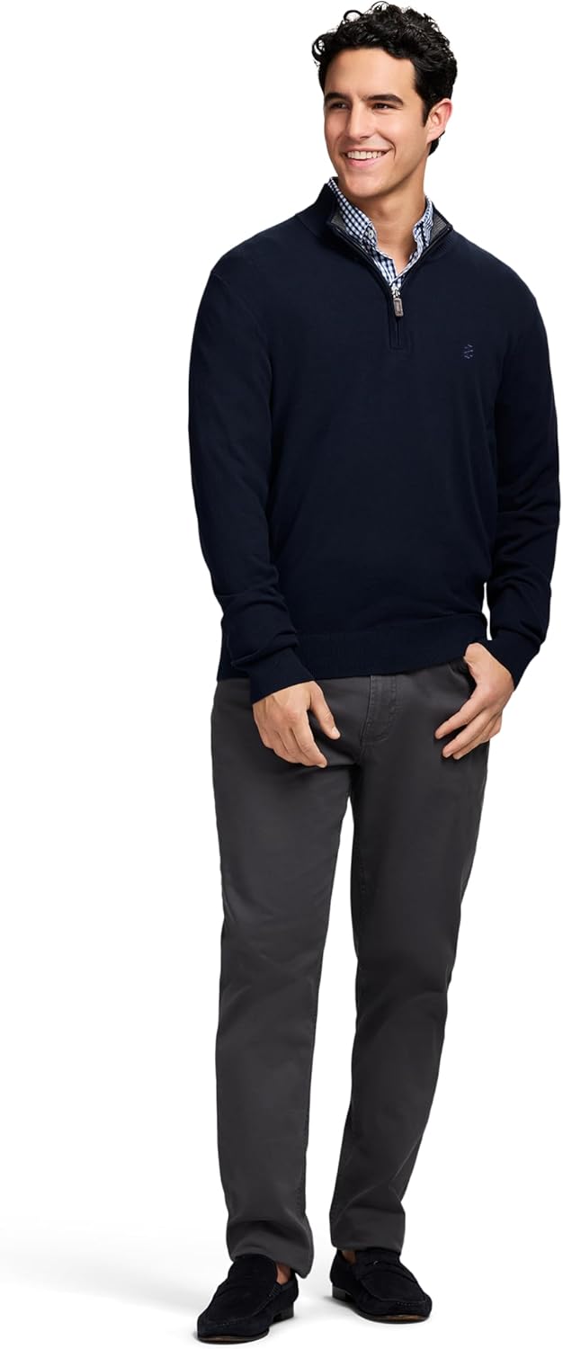 IZOD Men's Premium Essentials Quarter Zip Sweater - Image 3