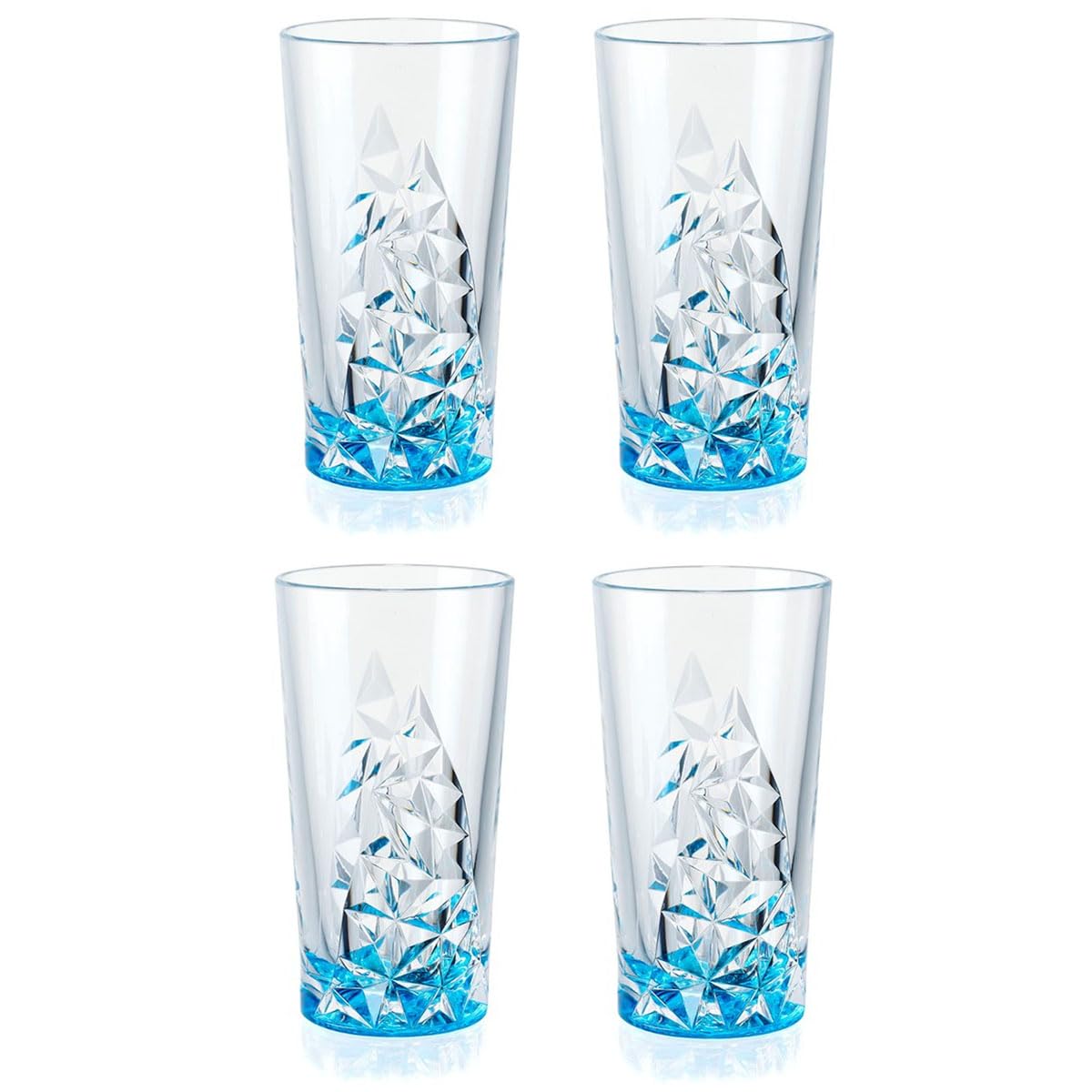 Amazon.com | Merritt Glacier Turquoise 14-ounce Acrylic Tumbler, BPA-Free,  Set of 4: Tumblers & Water Glasses