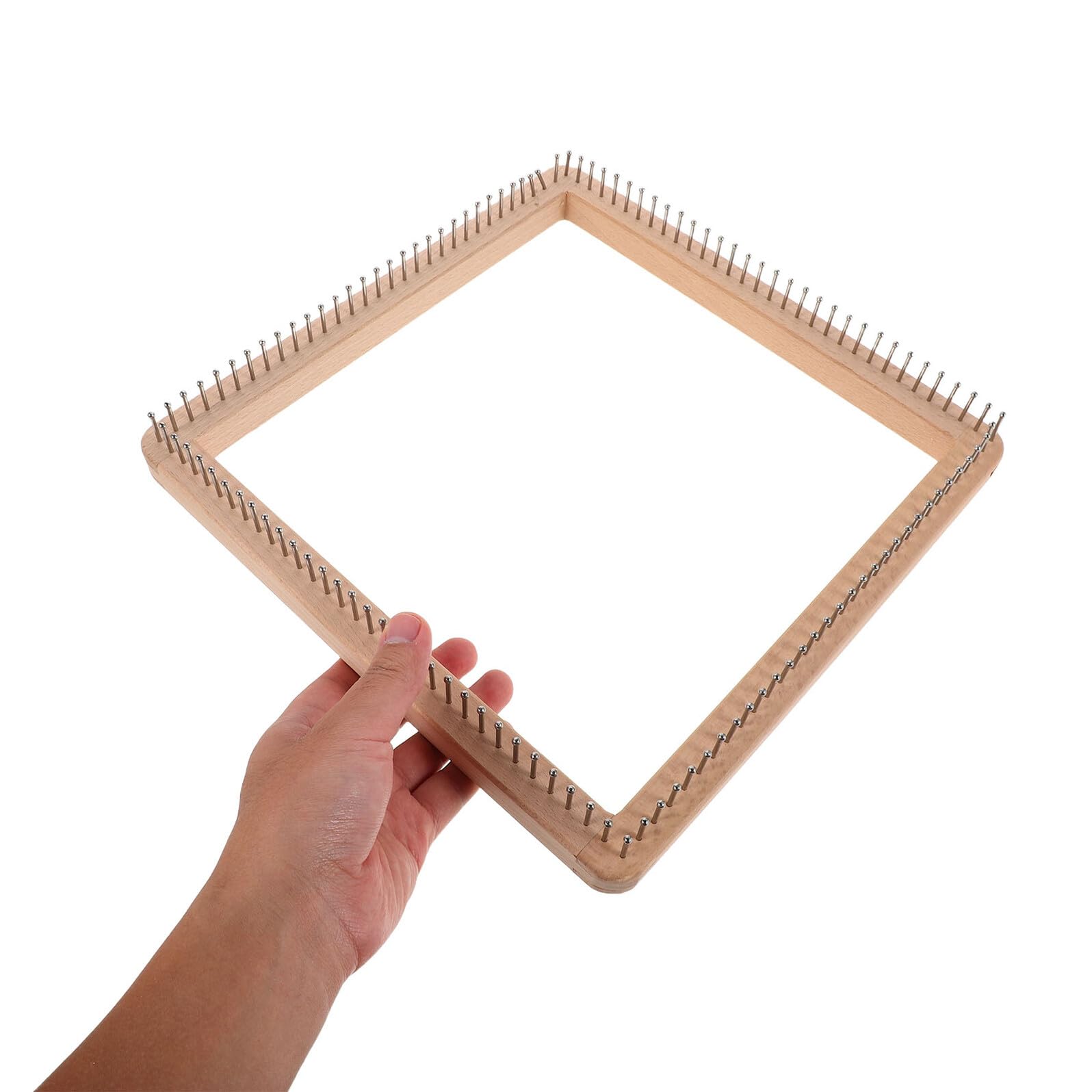 Telar de Madera Cuadrado para Tejer, 30x30cm, Manual