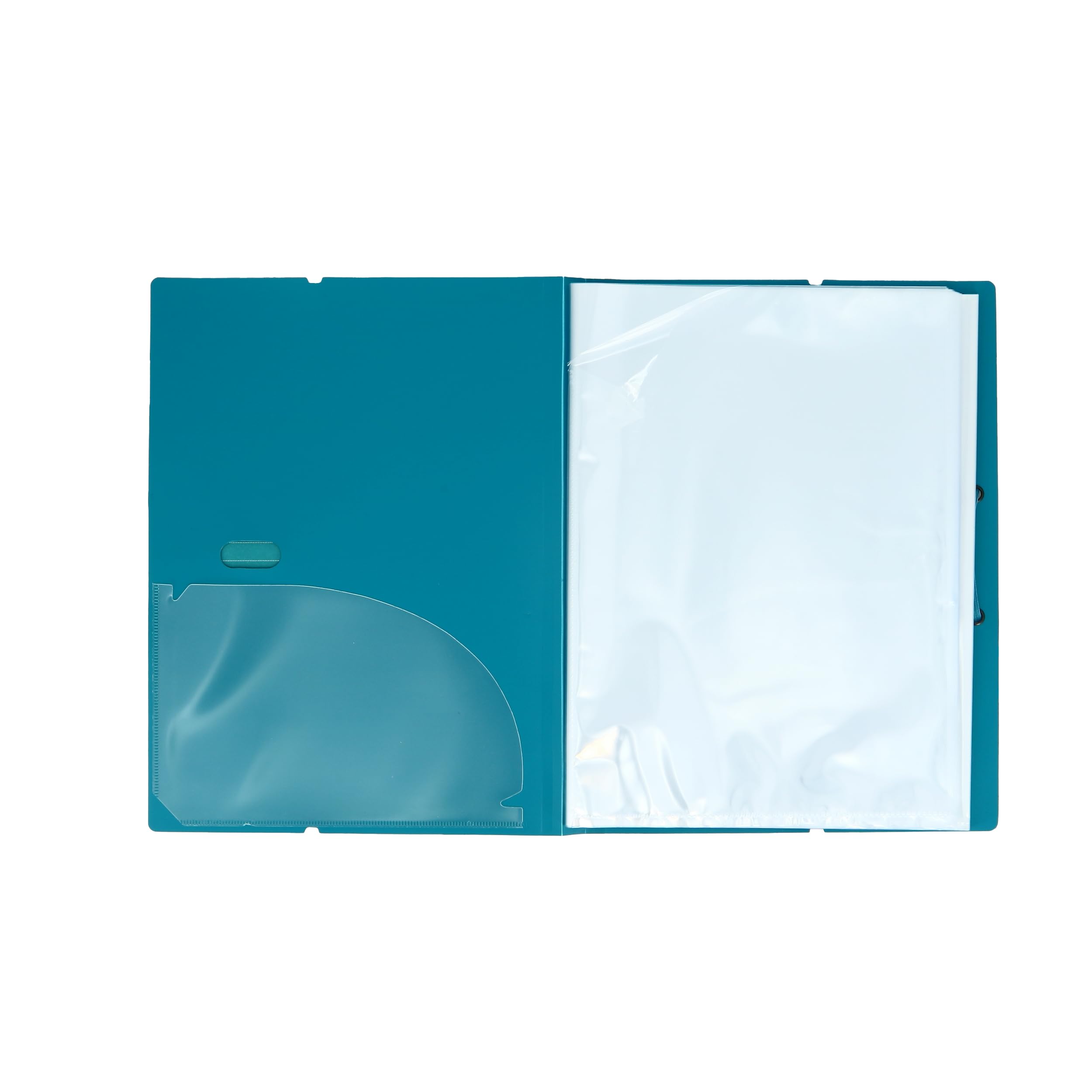 OXFORD Lot de 2 Porte Vues 200 vues / 100 pochettes A4, Haute qualité, Noir et Bleu