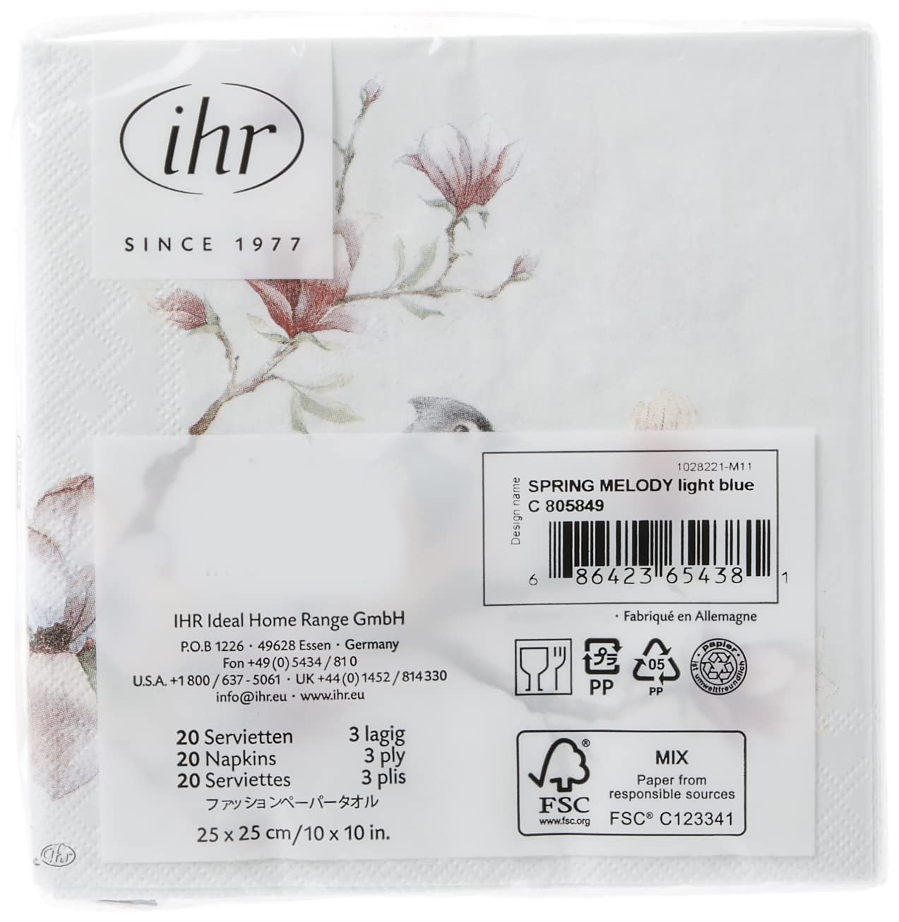 Boston International BF777749 Ihr Serviettes En Papier Pour Invités