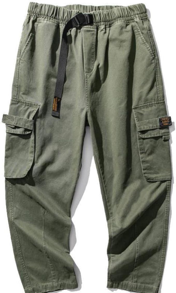 Amazon サイドポケットカーゴハーレムジョガーパンツメンズミリタリーアーミーグリーンパンツカジュアルストリートウェアスウェットパンツ男性パンツバギー A 3xl ロングパンツ 通販