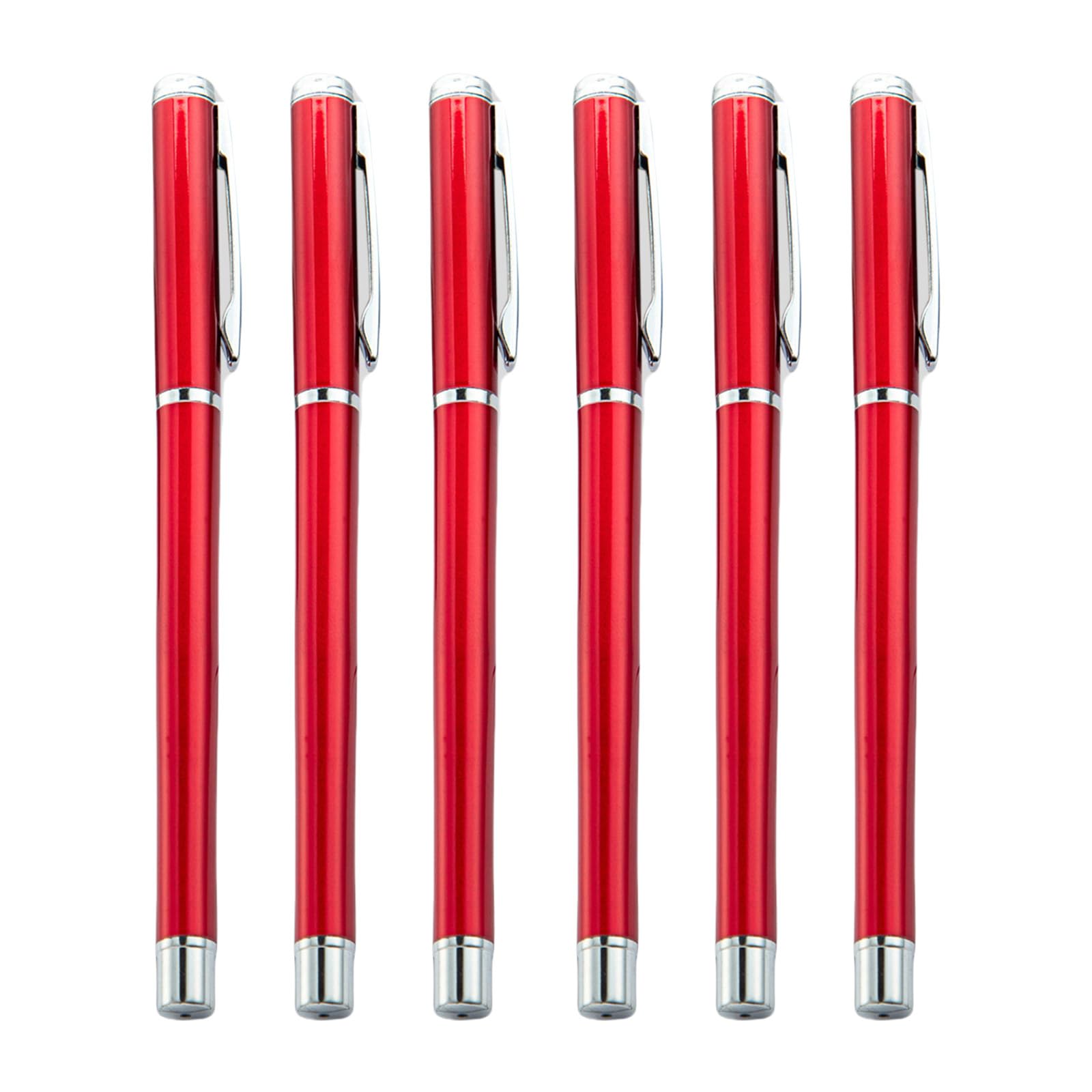 赤いボールペン メタルクリップ付き