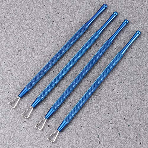 HZWLF Nail Art Tool, Nagelhautschieber Edelstahl Dreieck Nagelhautschäler Schaber Nail Art Remover Tool Nagelschaber Für… – Bild 7
