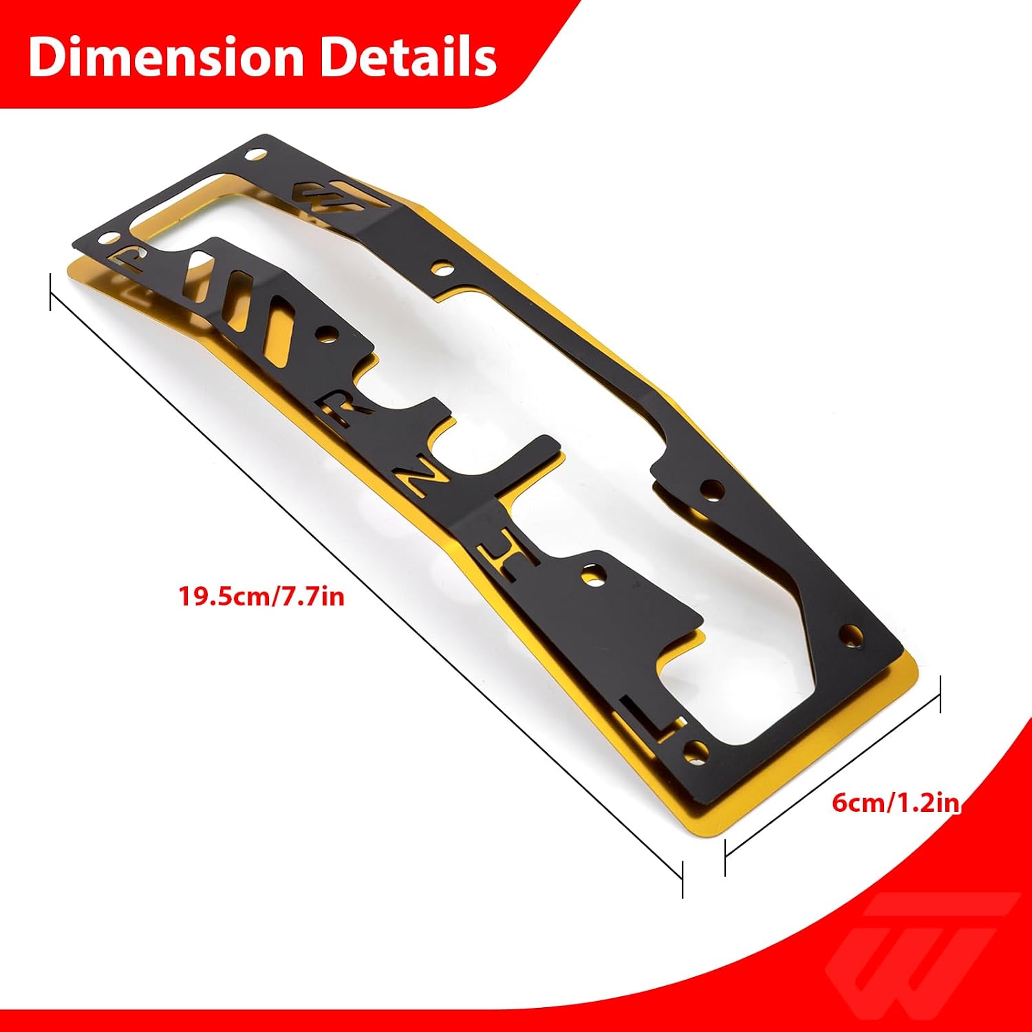 WeiSen UTV X3 Shift Plate, Shifter Panel Cover Compatible with Can Am Maverick X3 Max 2017-2026, Gold & Black Dual-Tone Gear Protector