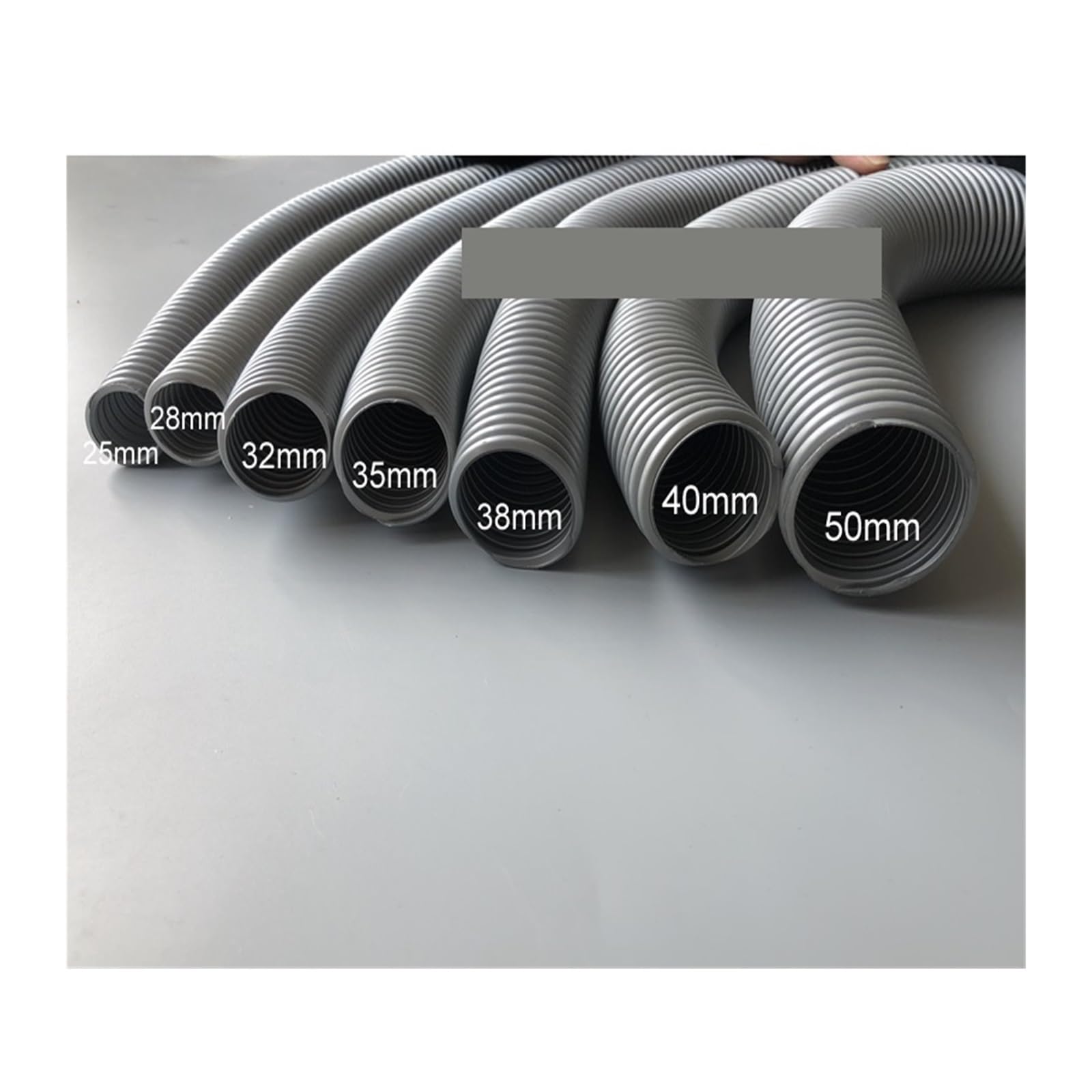 Tubo filettato for aspirapolvere generale, interno 25mm 28mm 32mm 35mm 38mm 40mm 50mm Soffietto in paglia Parti durevoli for aspirapolvere (Color : 50mm x4m)