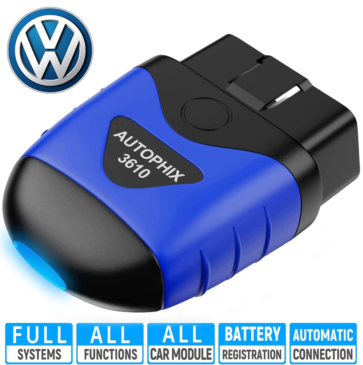 AUTOPHIX 3610 Bluetooth Diagnostic scan Tool for VW/ Audi/ Skoda/ SEAT Full-System Car Code Reader O