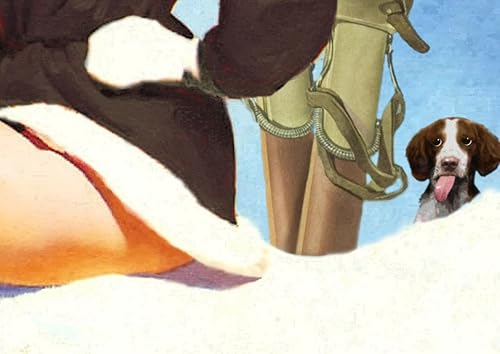 Miniatura 4 de Steamboat Springs Colorado Snow Ski Poster Bretaña Spaniel Pin Up Art Print 328 (tamaño 24 x 36 pulgadas)