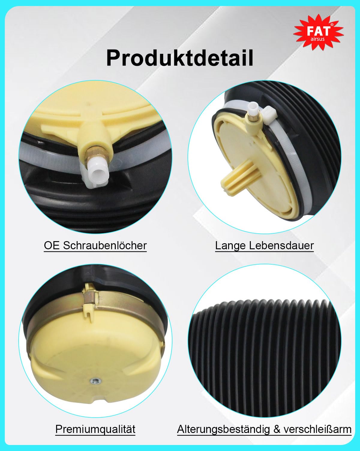 Hintere Luftfederung Luftfederbälge für A6 4F C6 Quattro Reparatursätze 2005-2011 4F0616001 4F0616001J