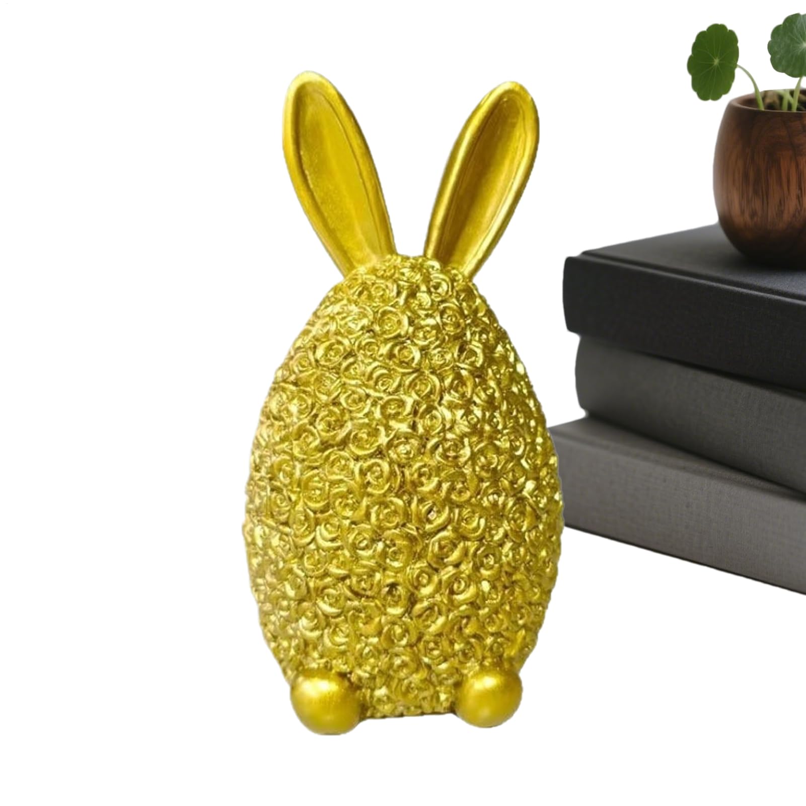 Sculpture de lapin de Pâques pour embellir votre cheminée et votre table de salon