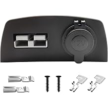 50A Plug Mounting Bracket for Anderson SB-50 Series Connectors and 12V/24V Cigarette Lighter Socket, Waterproof Mounting Panel for Car Marine Trailer Truck Power Sockets