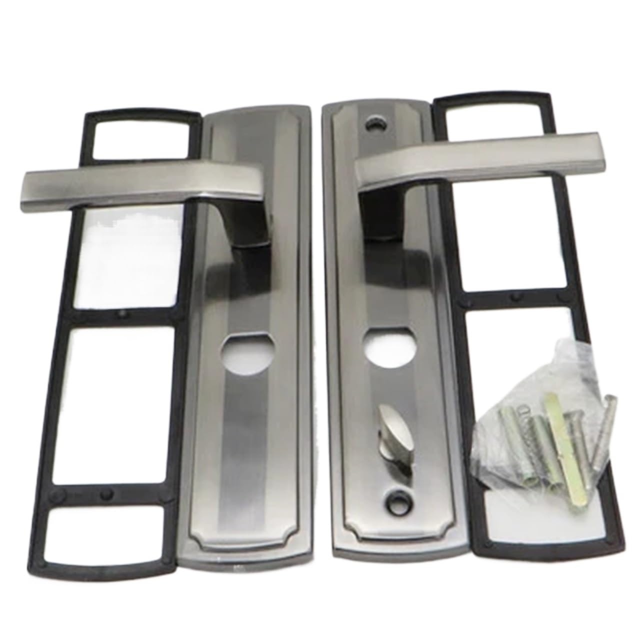 Wajjwi One Color Anti-Theft Door Handle Entry And Panel Heaven And Earth Lock Anti-Lock For Home(Left Open)