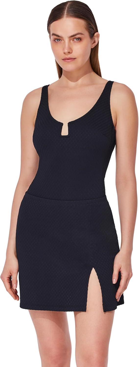 Gottex Textured Pull-On Skirt Cover-Up - Pull-On, Textured Fabric, Side Slit