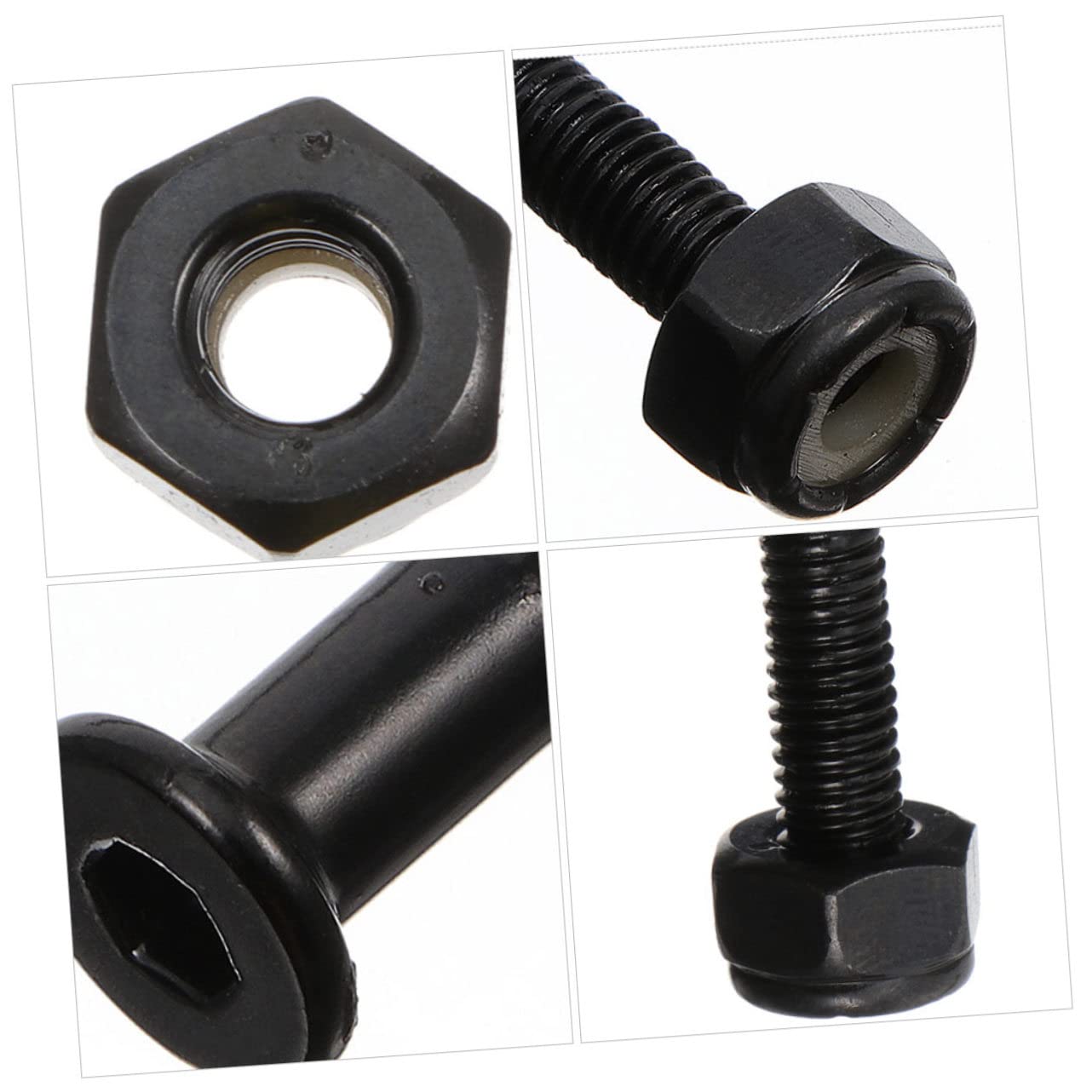 HOLIDYOYO 40Sets Mounting Bolts Set Screws Nuts for Skateboard Hardware Replacement Mounting Set for Trucks Decks for Use