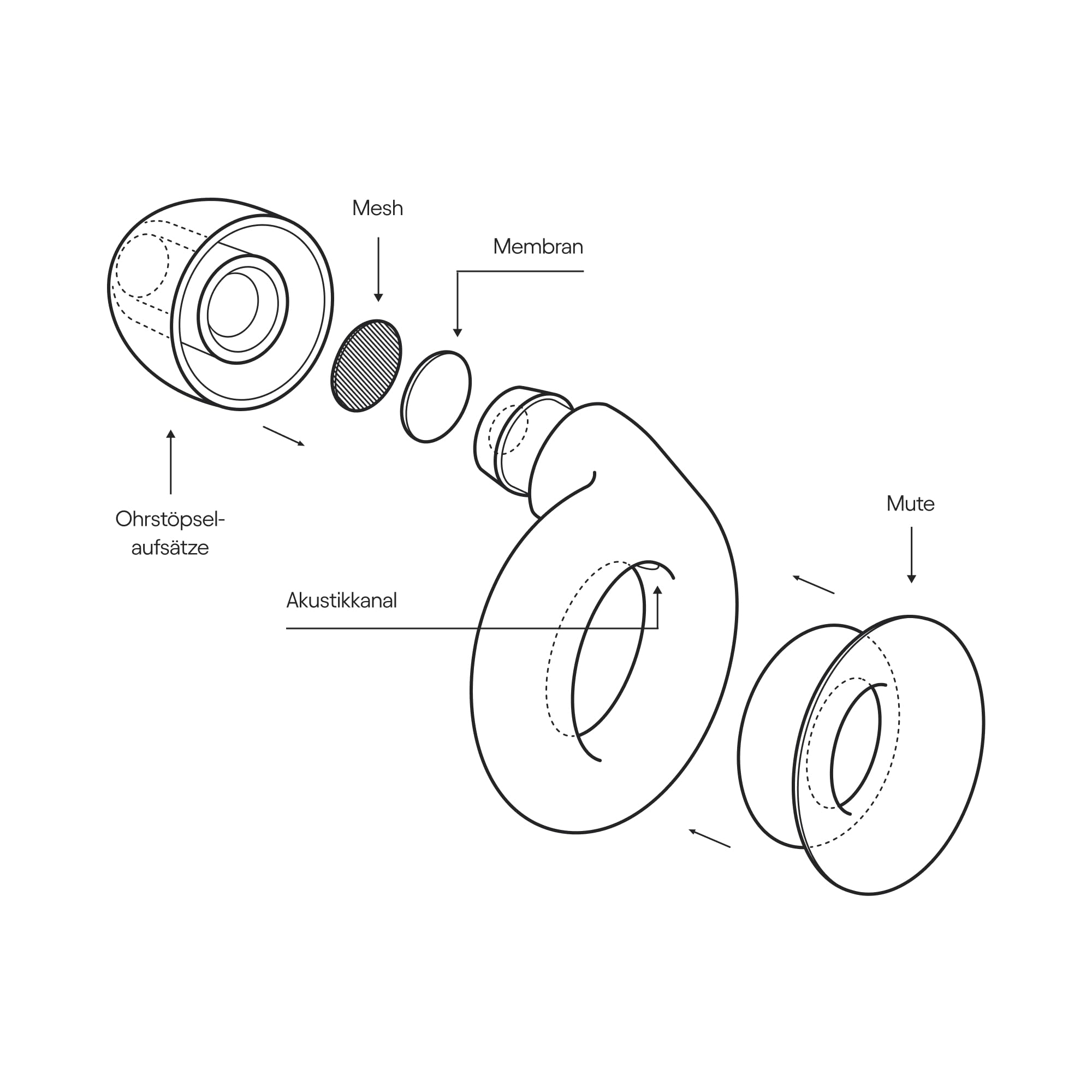 Loop Experience Plus Ohrstöpsel - High Fidelity Gehörschutz für Musiker, DJs, Schlagzeuger, Festivals und Konzerte - 18dB Lärmreduzierung - Earplugs mit Extra Zubehör - Rose Gold