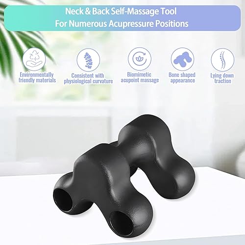 Miniatura 7 de Herramienta de liberación occipital, masajeador de cuello de punto de presión, herramienta de masaje automático de cuello cervical masajeador manual