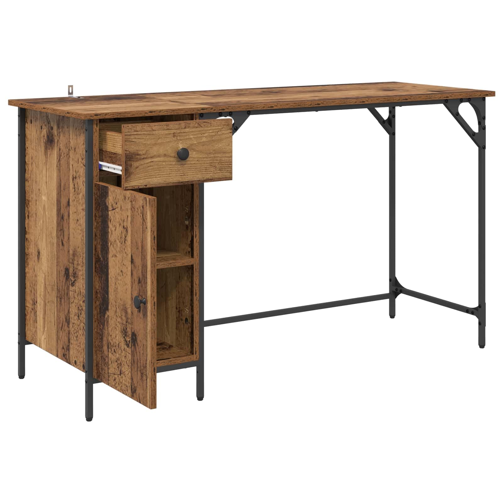 Scrivania per computer Legno Vecchio 131 x 48 x 75 cm Legno