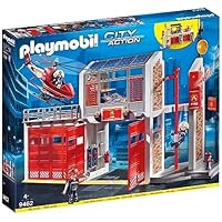 PLAYMOBIL City Action 9462 Parque de Bomberos con Efectos de